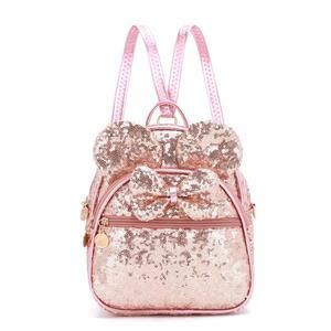Girls Mini Backpack Bowknot Polka Dot Cute Daypacks Convertible Shoulder Bag -_